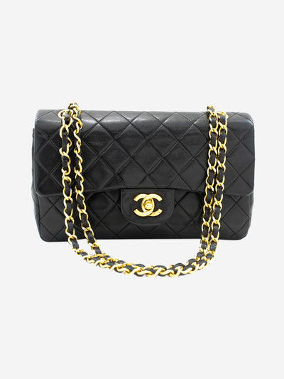 Black vintage 1989-91 small Classic Double Flap bag Shoulder Bag Chanel 