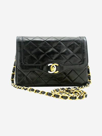 Black small lambskin vintage 1986 Limited Edition Paris bag Shoulder Bag Chanel 