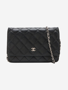 Chanel Black silver hardware vintage 1989 Wallet On Chain