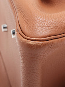 Hermes Brown 2007 Lindy 30 Taurillon Clemence leather bag