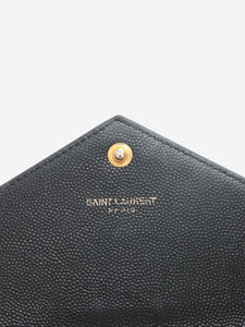 Saint Laurent Black Paris V Stitch wallet