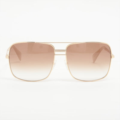 Gold square framed aviator sunglasses Sunglasses Celine 