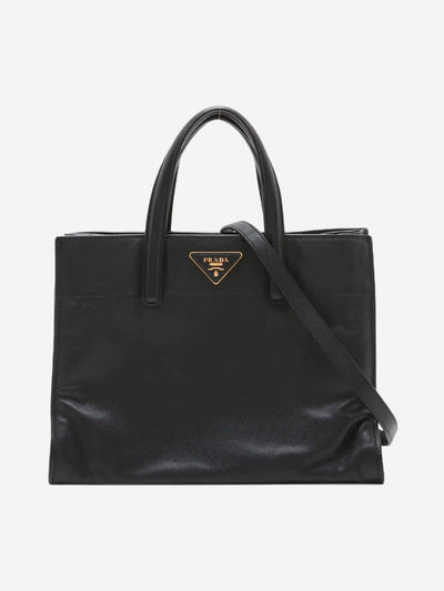 Black leather 2way bag Shoulder bags Prada
