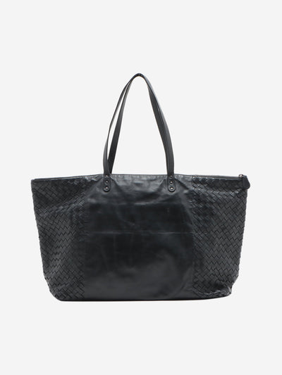 Black intrecciato tote bag Top Handle Bags Bottega Veneta 