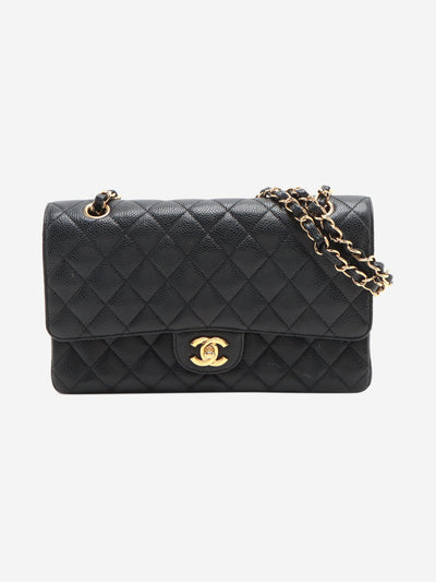 Black 2010 medium caviar Classic double flap bag Shoulder bags Chanel 