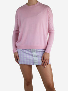 Acne Studios Pink crewneck wool sweater - size XS