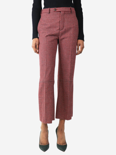 Red tweed trousers - size UK 8 Trousers Chloe