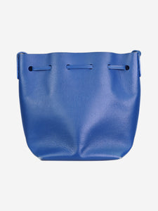 Mansur Gavriel Blue leather bucket bag