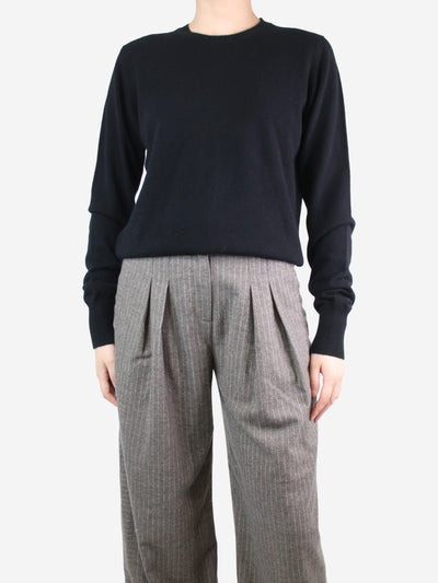 Black crewneck cashmere jumper - size M Knitwear Crimson 
