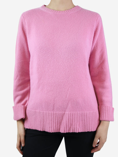 Pink crewneck cashmere jumper - size M Knitwear Crimson 