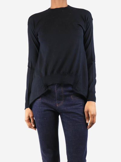 Navy blue droop-hem sweater - size UK 8 Knitwear Marni