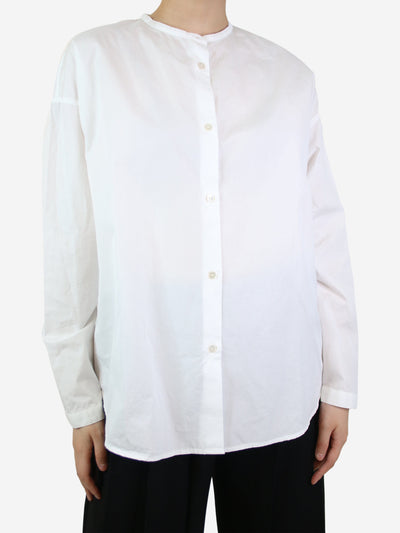White high-neck button-up shirt - size IT 42 Tops Barena 