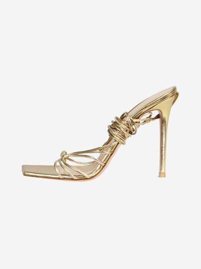 Gold sandal heels - size EU 41