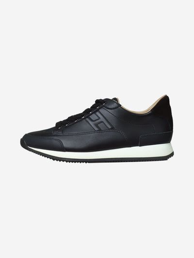 Black leather trainers - size EU 37 Trainers Hermes 
