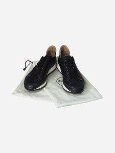 Hermes Black leather trainers - size EU 37