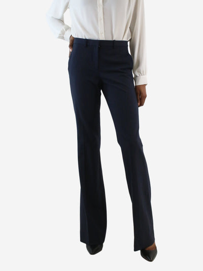 Navy flared tailored trousers - Size US 2 Trousers Theory 