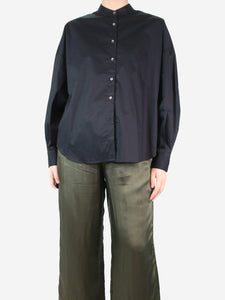 Kelly Black cotton shirt - size UK 10