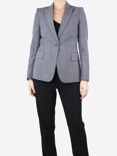 Blue wool single-buttoned blazer - size UK 8 Coats & Jackets Stella McCartney 