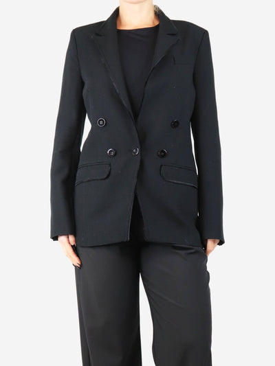 Black frayed blazer - size UK 10 Coats & Jackets ME+EM