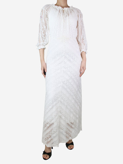 White lace dress - size UK 8