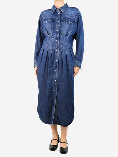 Blue Tomia denim midi dress - size UK 12 Dresses Isabel Marant Etoile