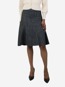 Celine Grey A-line wool skirt - size FR 34