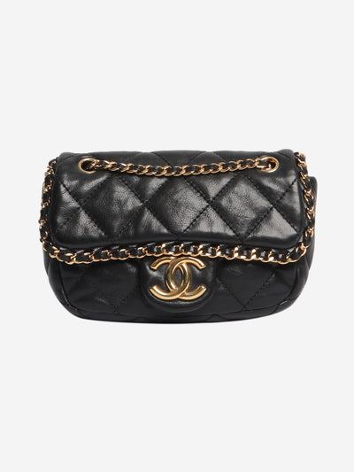 Black 2010 mini lambskin quilted Chain Me flap bag Cross-body bags Chanel