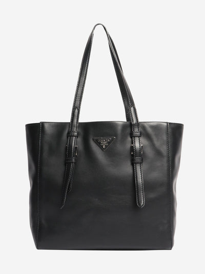 Black leather tote bag Tote Bags Prada