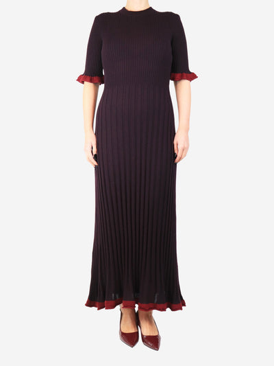 Plum Magda knit long dress - size L Dresses Maria De La Orden