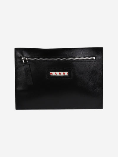 Black leather clutch Clutch bags Marni 