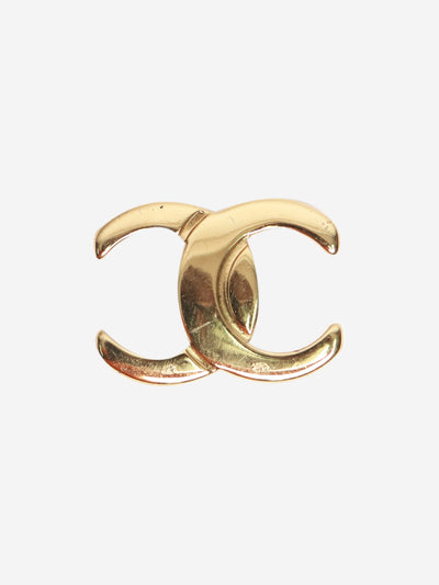 Gold CC brooch Brooches Chanel