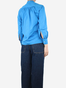 Sebline Blue cotton shirt - size S