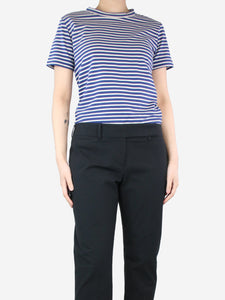 Sofie D'Hoore Blue striped t-shirt - size UK 10