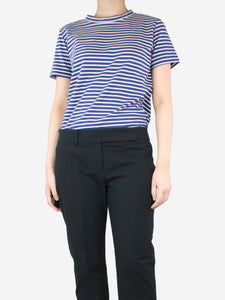 Sofie D'Hoore Blue striped t-shirt - size UK 10