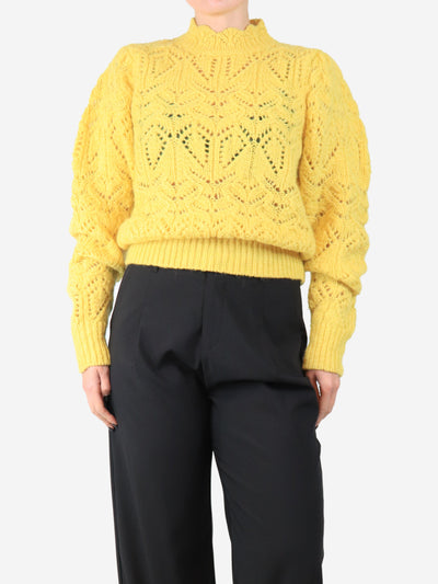 Yellow thick knit Gali jumper - size UK 8 Knitwear Isabel Marant Etoile