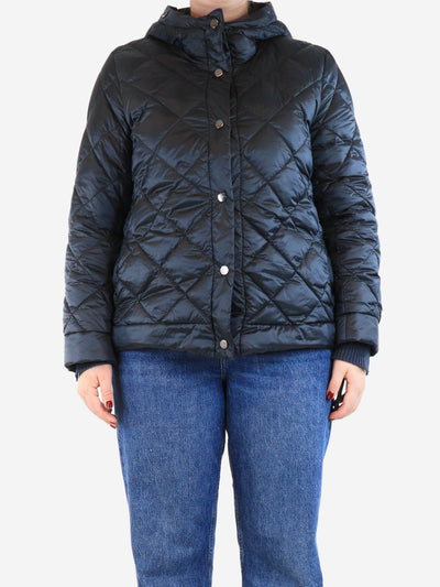 Navy The Cube reversible quilted jacket - size UK 16 Coats & Jackets Max Mara