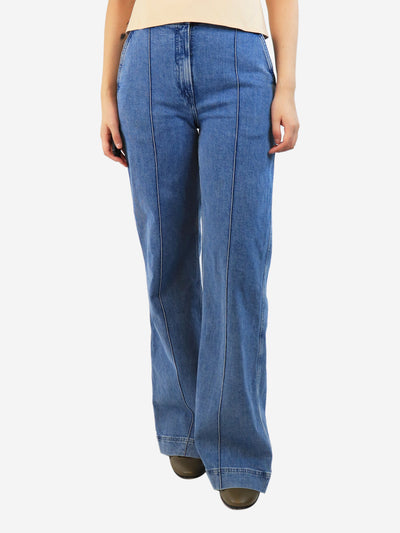 Blue straight leg jeans - size UK 10 Trousers Another Tomorrow