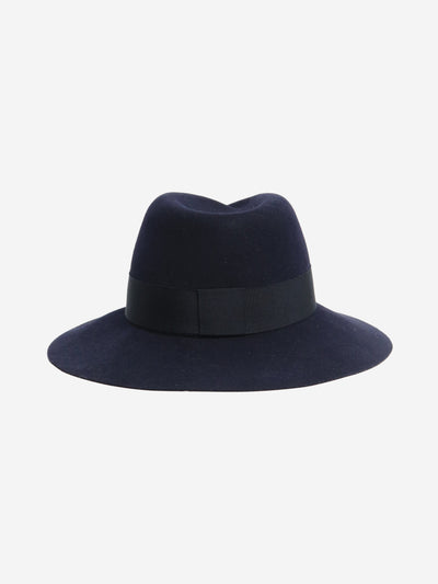 Navy felt Virgine fedora Knitwear Maison Michel