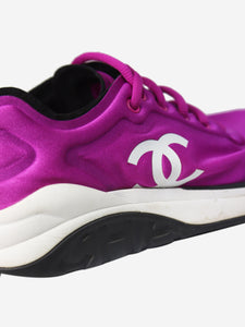 Chanel Purple lace-up trainers - size EU 37