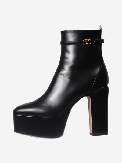 Black platform ankle boots - size EU 38 (UK 5) Boots Valentino 
