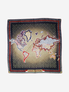 Louis Vuitton Multicolour Louis Vuitton monogram silk scarf