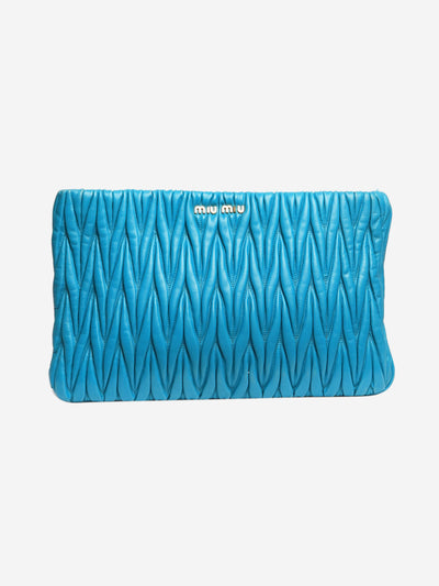 Blue Matalesse clutch Bags Miu Miu