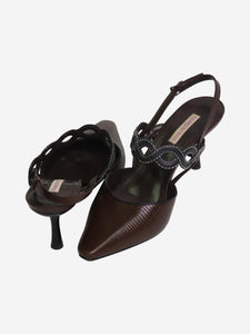 Fabrizio Viti Brown slingback heels - size EU 37