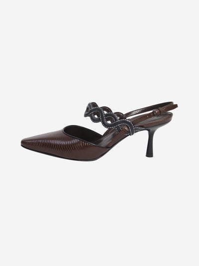 Brown slingback heels - size EU 37 Heels Fabrizio Viti 