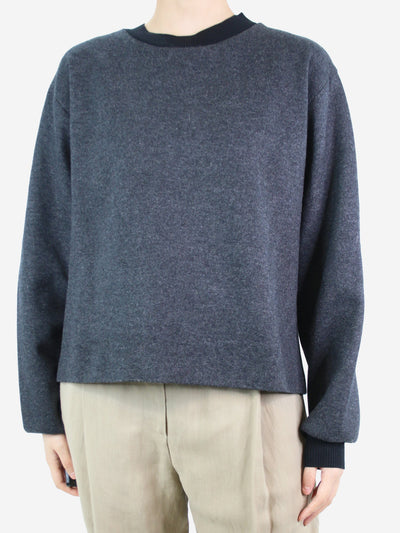 Dark grey wool- blend sweater - size IT 42 Tops Joseph 