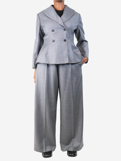 Grey wool suit set - size UK 14 Sets Unique Edition