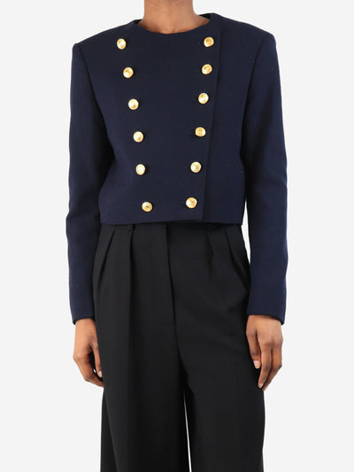 Navy double breasted cropped jacket - size UK 6 Coats & Jackets Polo Ralph Lauren
