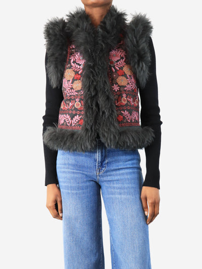 Faux fur embroidered gilet - size XS Coats & Jackets Antik Batik
