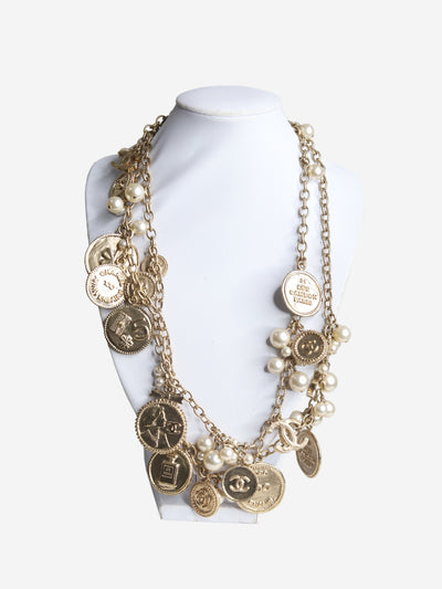 Gold Rue Cambon charm necklace Necklaces Chanel 