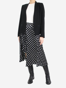 Caroline Constas Black polka dot asymmetric skirt - size M
